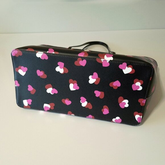 NWT Kate Spade Shore Street Margareta Flutter Hearts large tote bag - Picture 5 of 10